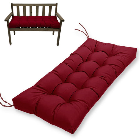 MTMR water-repellent bench cushion close-up for outdoor durability.
