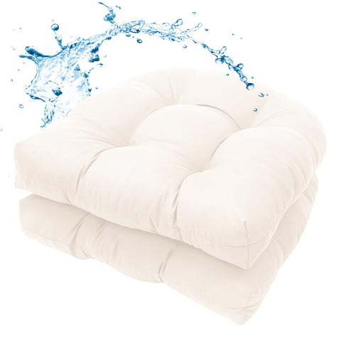 MTMR water-repellent outdoor chair cushions on patio setup for all-weather comfort