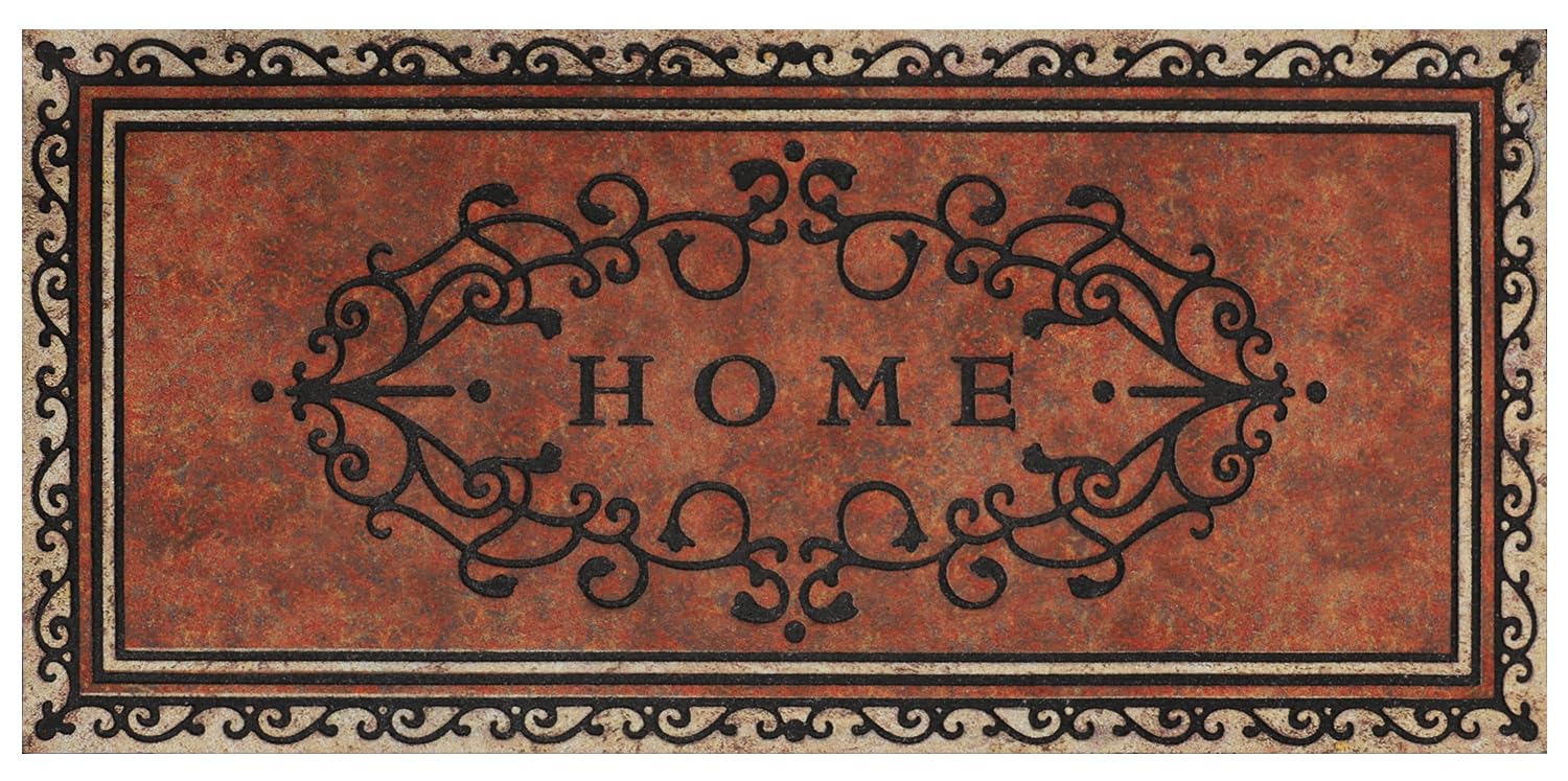 MTOUOCK large 47x22 outdoor welcome mat front view suitable for high-traffic entrances