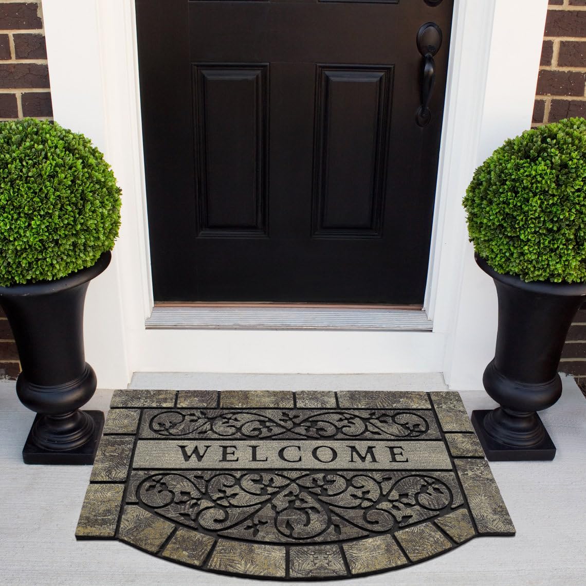 MTOUOCK large entry mat enhances modern foyers with practicality.