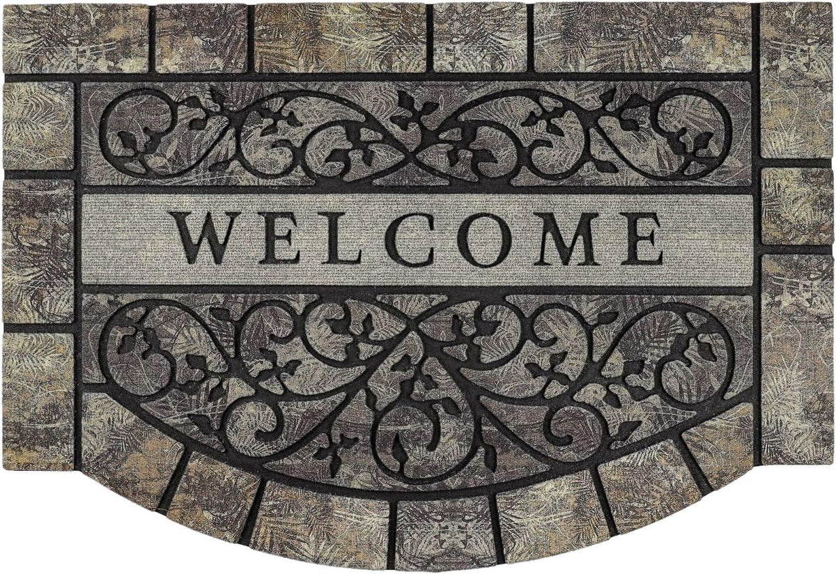 MTOUOCK thick outdoor mat with slip-resistant design for safe entry.