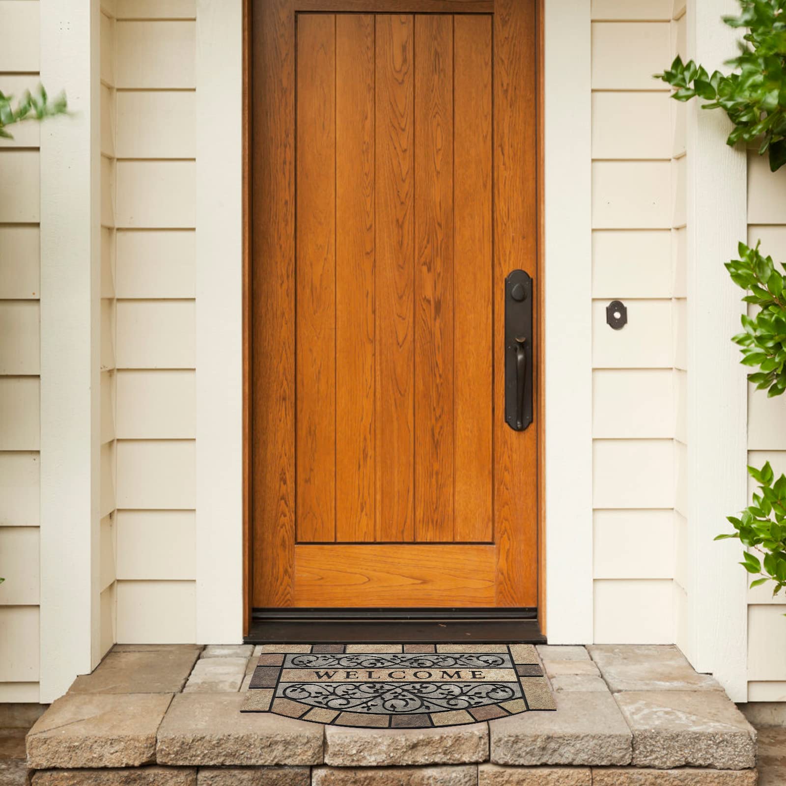 MTOUOCK entryway mat blends decoration with durability.