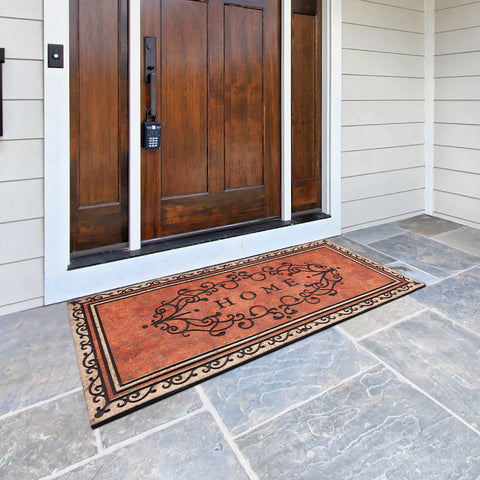 MTOUOCK welcome mat close-up of durable rubber texture for longevity
