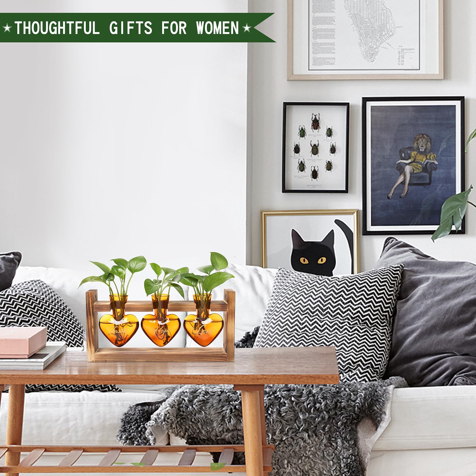 MTsigns mineral-color glass vase resists fading for long-lasting home decor.