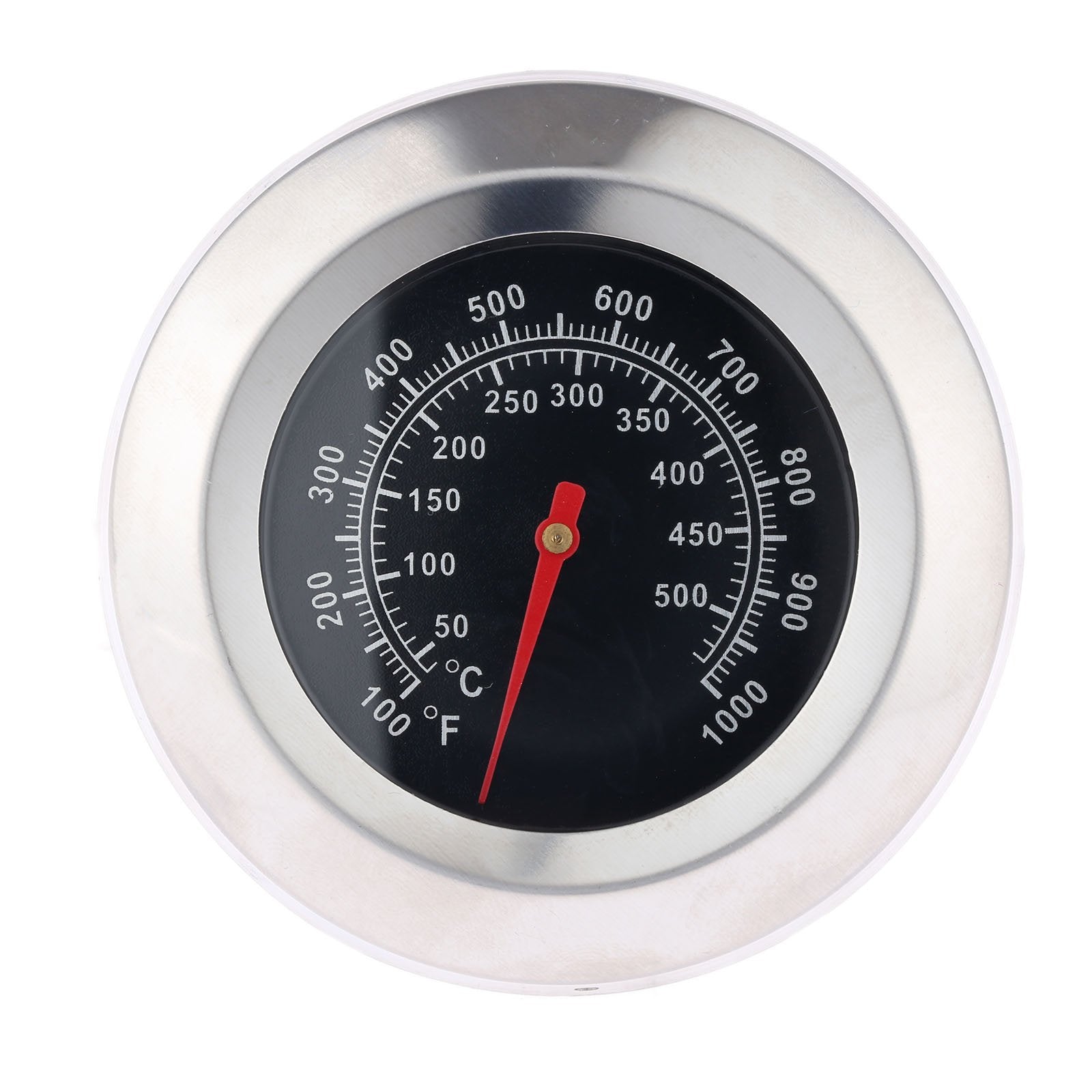 Mtsooning 3-inch face thermometer dial closeup for precise grill control