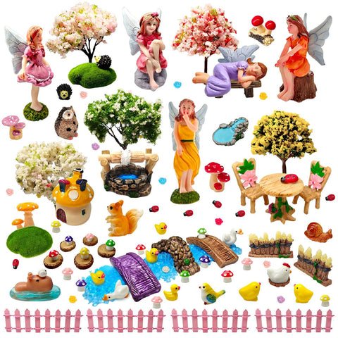 MTWENWENZY mushrooms and stump decor to add natural textures to terrariums or dollhouses.