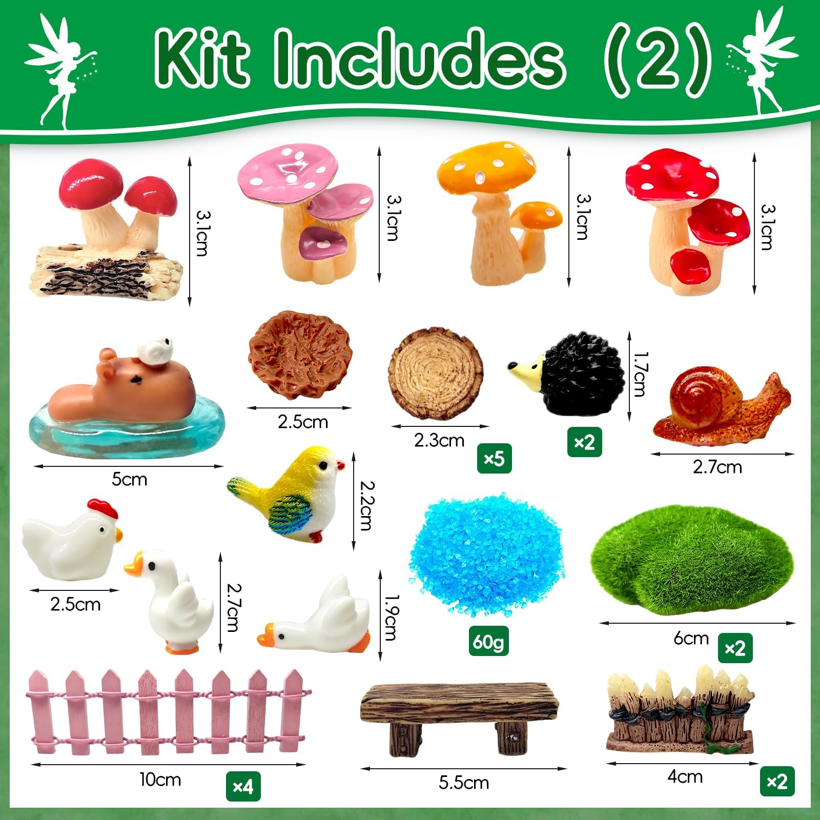 MTWENWENZY resin animal figures including squirrels, ducks, and an owl for garden scenes.