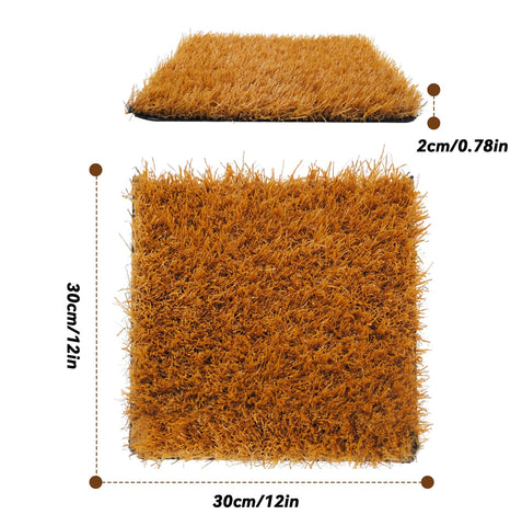MUYG artificial grass nest pad inside coop, non-toxic surface for eggs