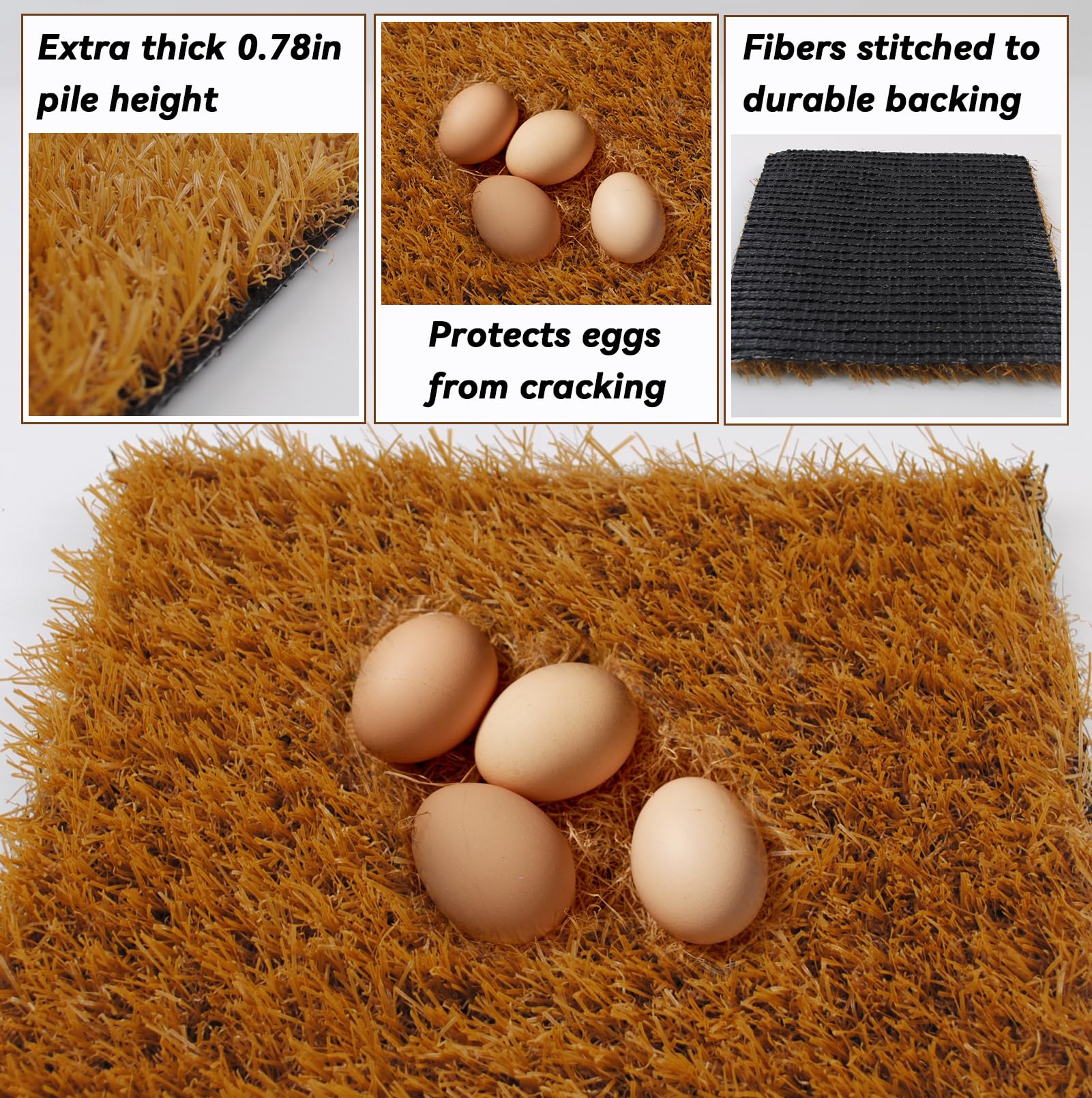 MUYG durable nesting pad, suitable for indoor or outdoor coops