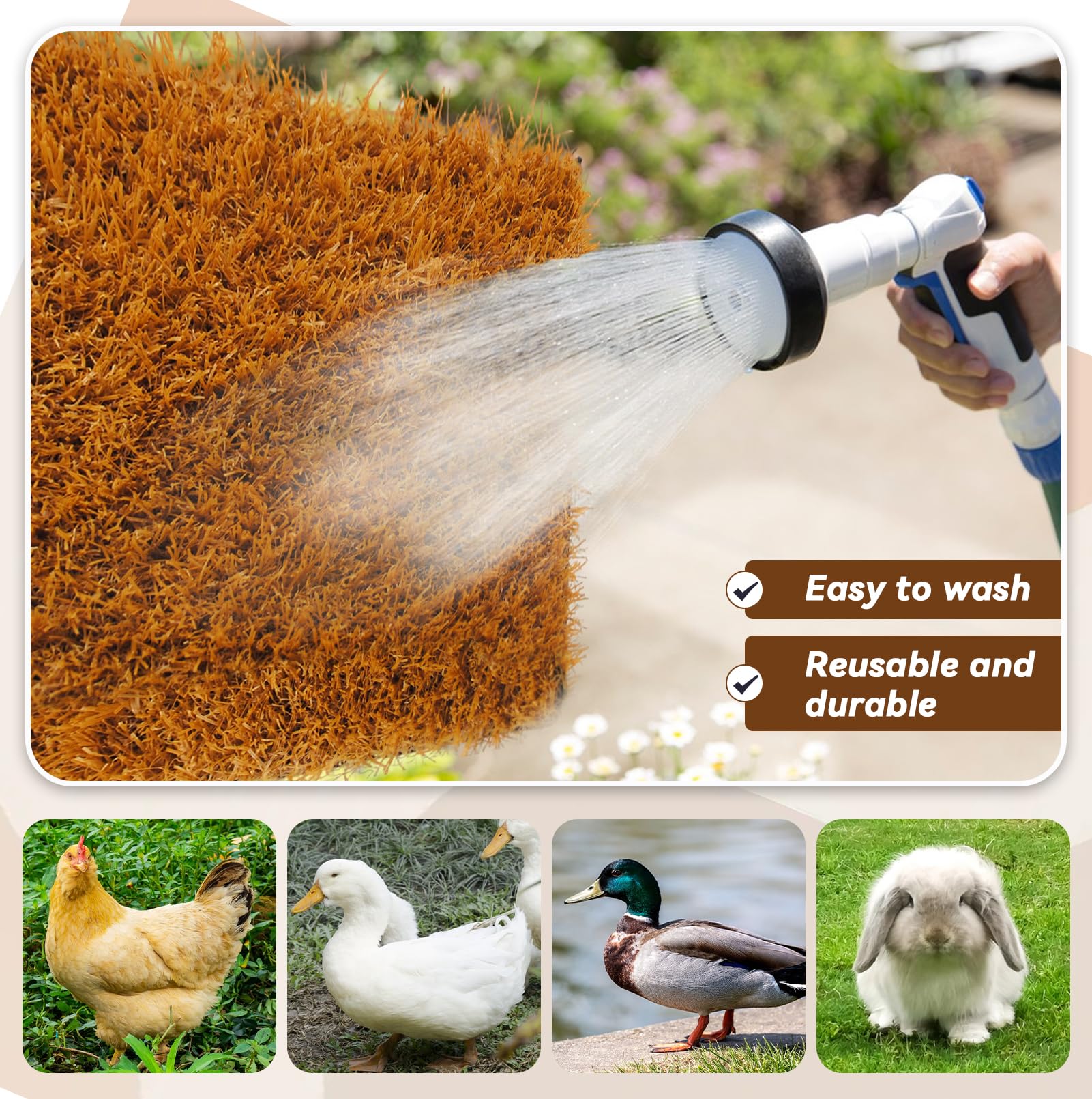 MUYG nesting pad for egg laying, keeps nest organized