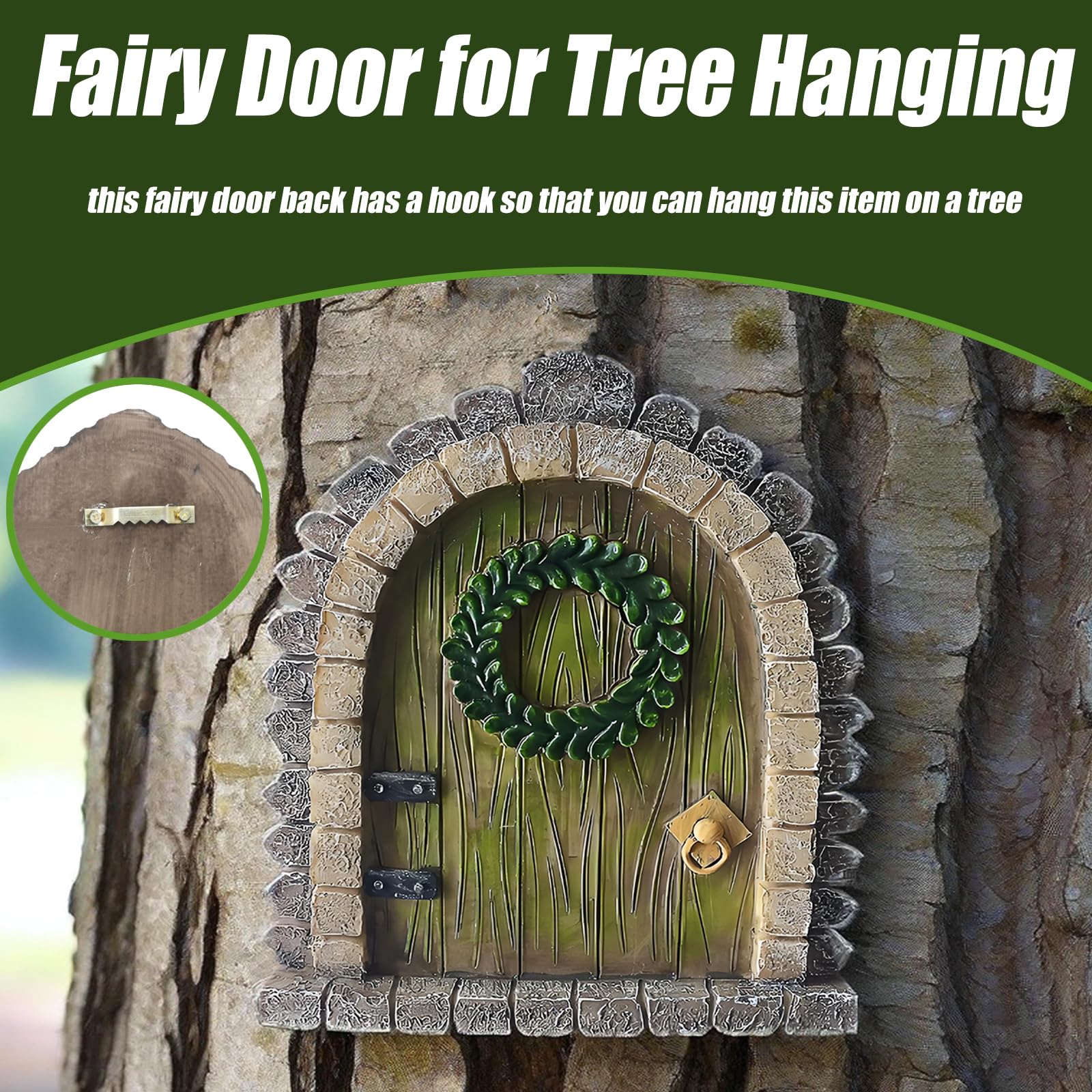 MUAMAX door measures 4.7 inches long for easy fairy garden fit.