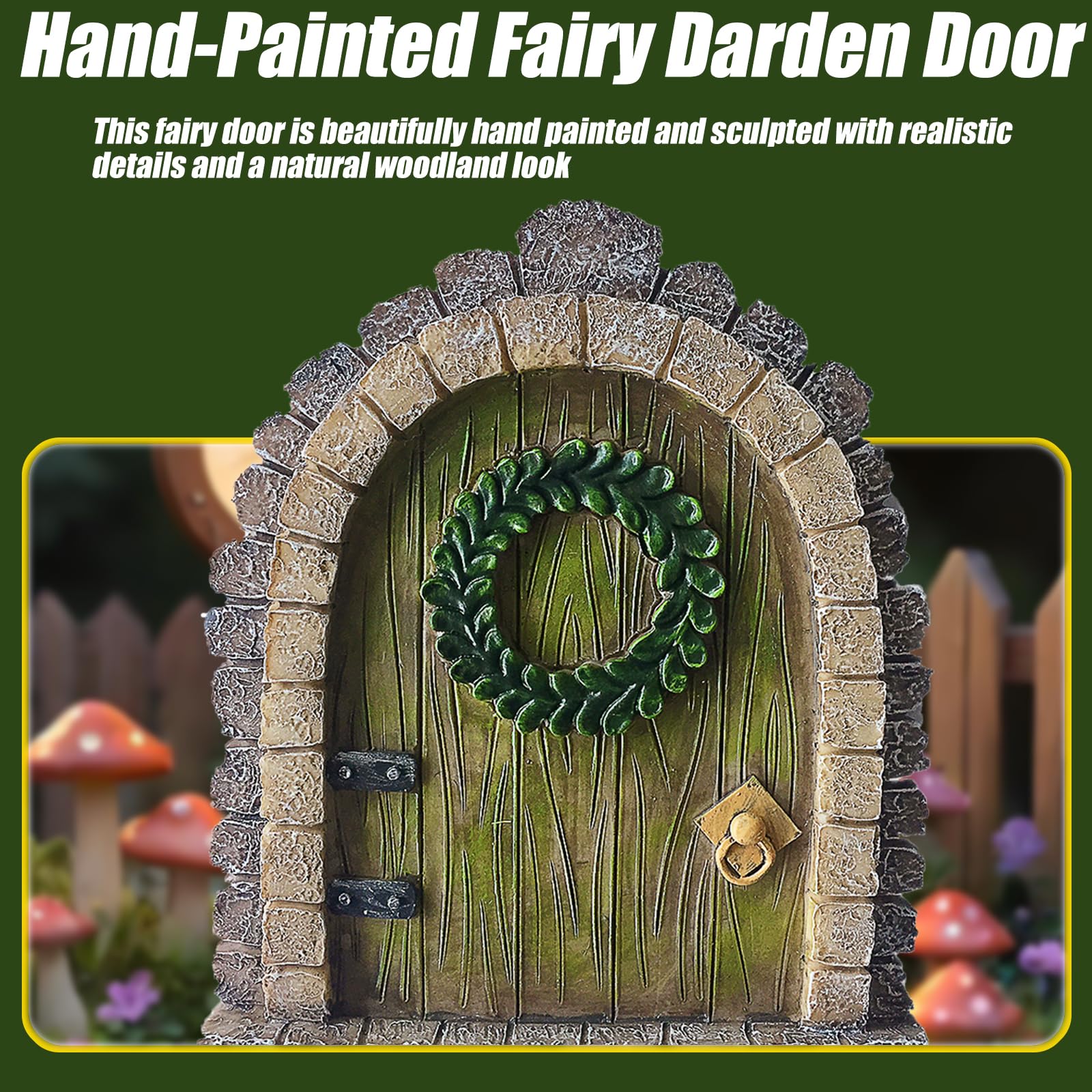 MUAMAX garden door on fence-rockery sparks curiosity for kids and guests.
