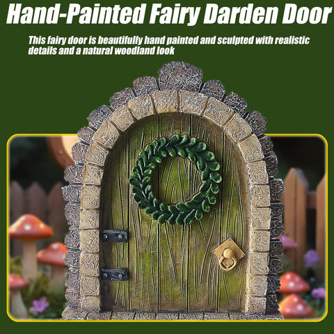 MUAMAX garden door on fence-rockery sparks curiosity for kids and guests.