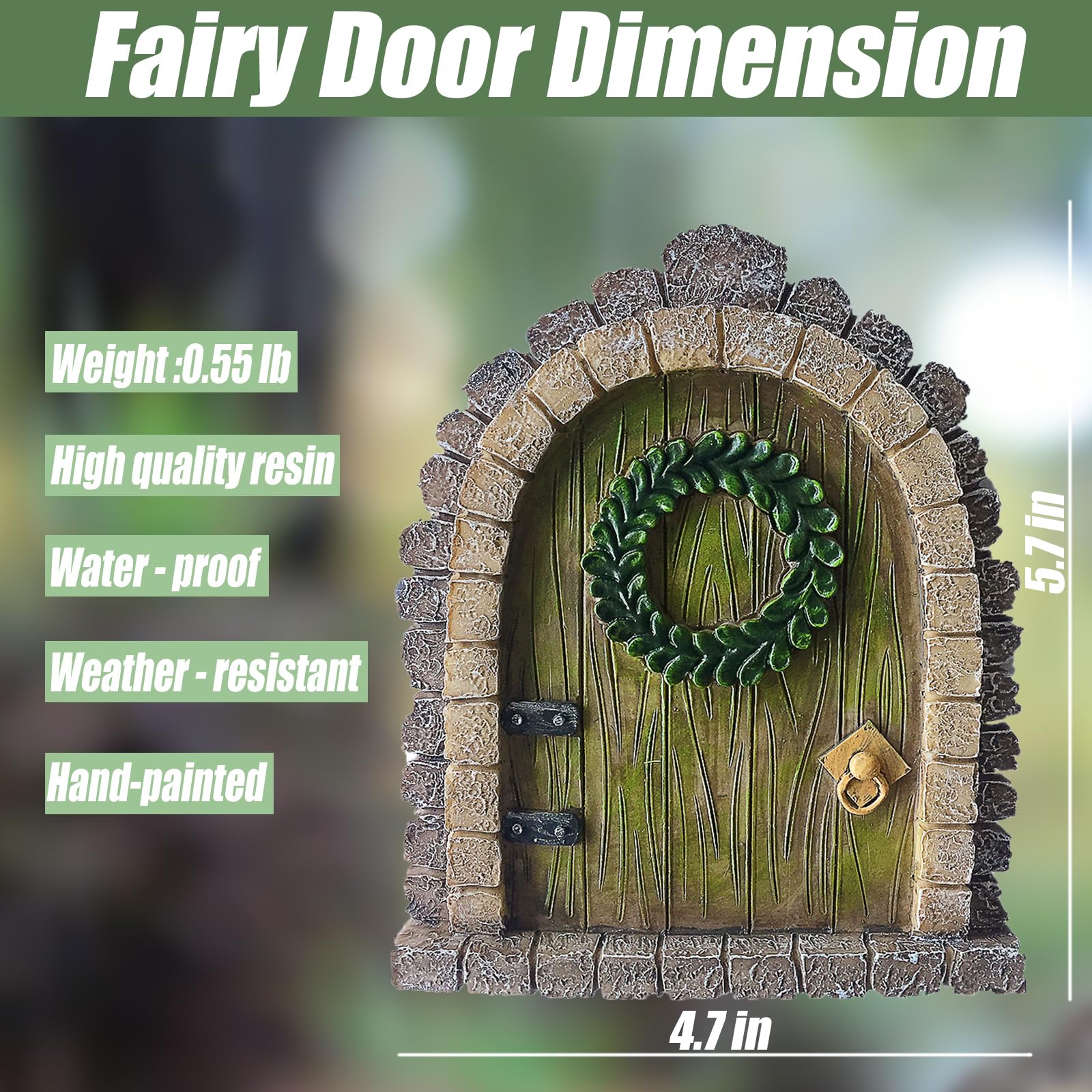 MUAMAX fairy door hanging-trunk adds magical touch to garden decor.