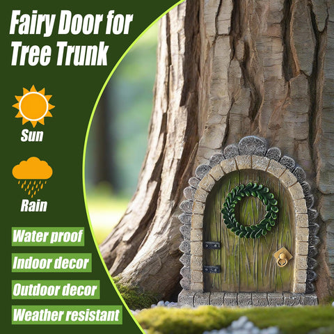 MUAMAX miniature resin door blends durability with whimsical charm.