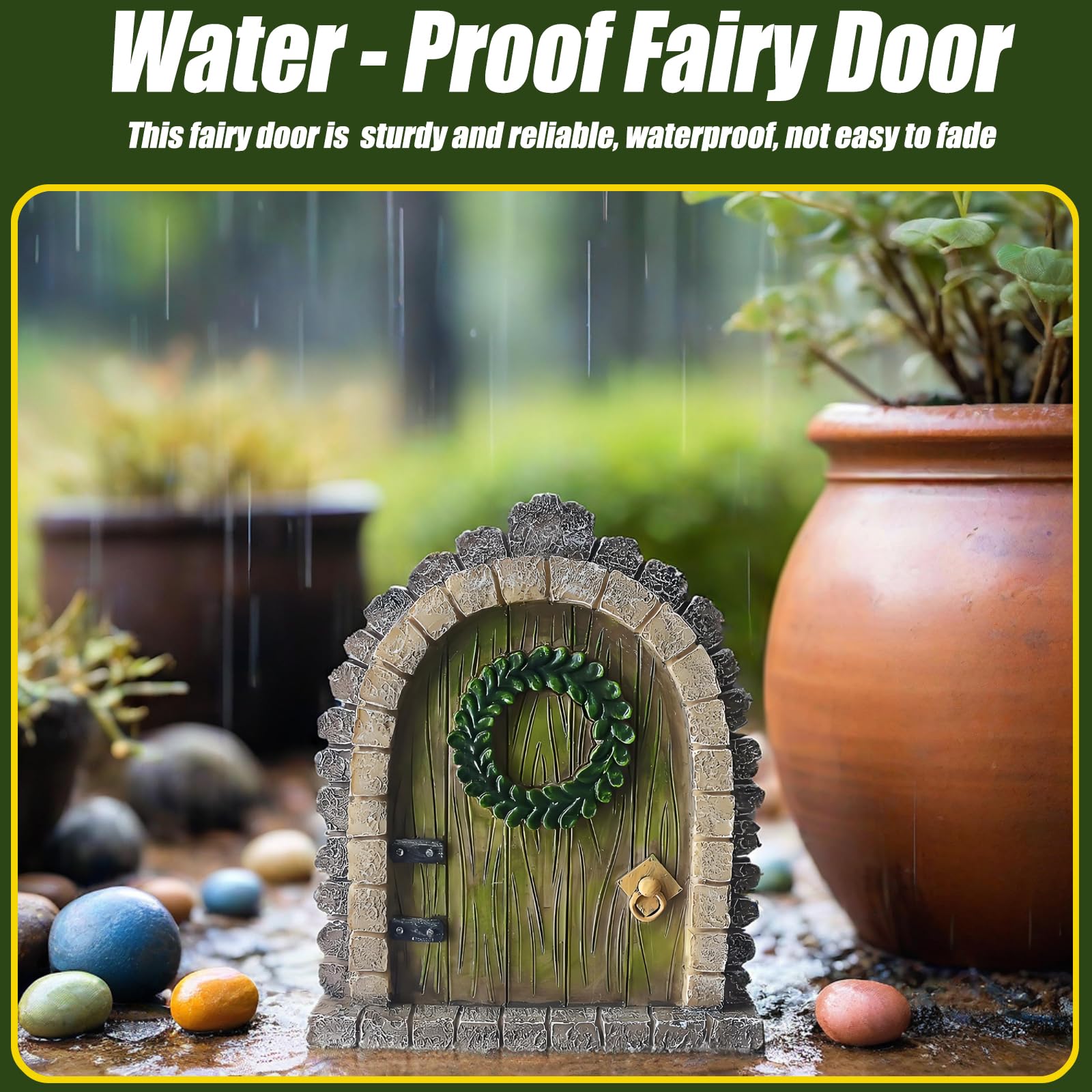 MUAMAX decorative fairy door wall indoor-outdoor enhances living spaces.