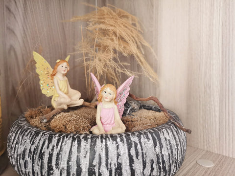 MUAMAX fairy garden figurines ideal for fairy houses or starter kits.