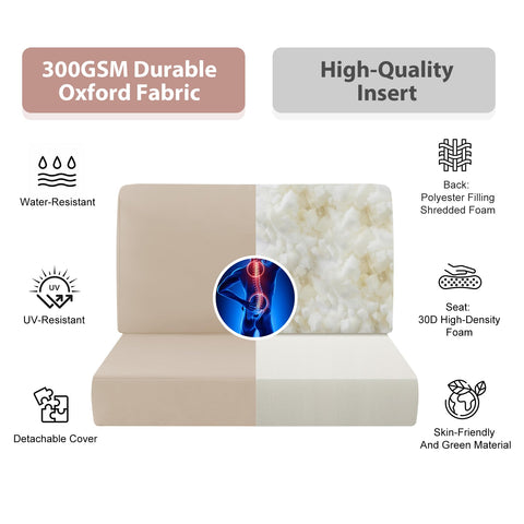 Muamelop non-slip dot bottom detail keeps cushions in place