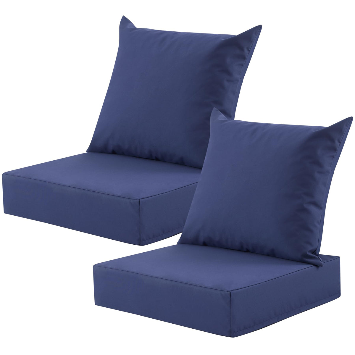 MuaMelop outdoor deep seat cushion set seat-front view for all-day patio comfort