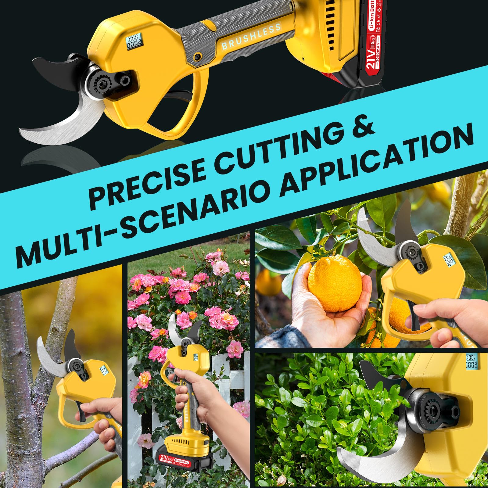 MuatCtarom two 2000mAh batteries support extended pruning sessions.