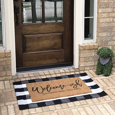 MUBIN cotton rug easy maintenance with gentle wash.