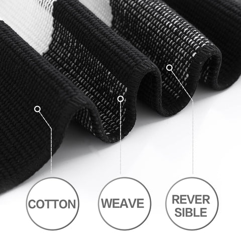 MUBIN cotton rug suitable for indoor and outdoor spaces.