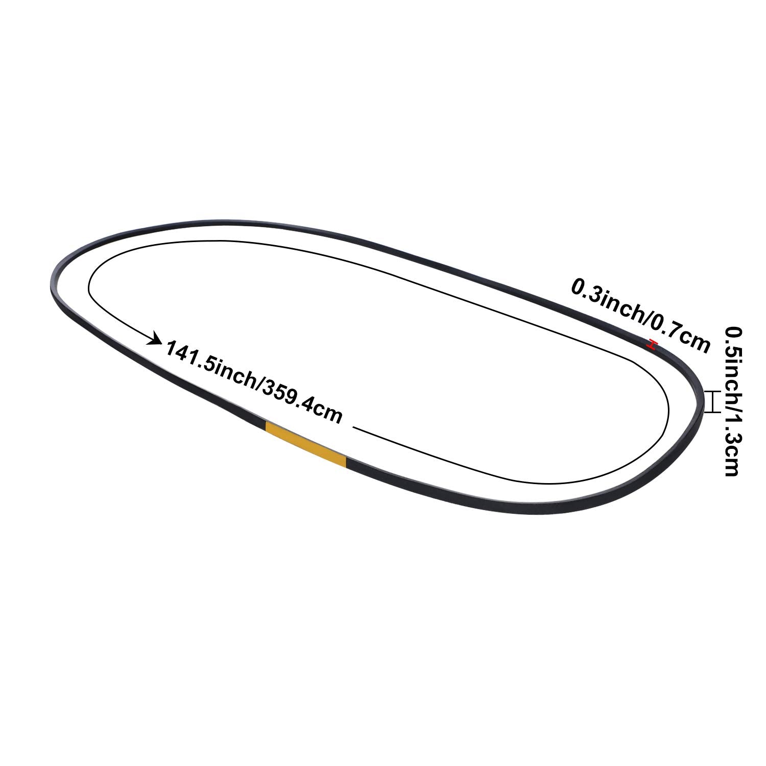 Mudder 119-8820 compatible belt shown beside easy-install steps.