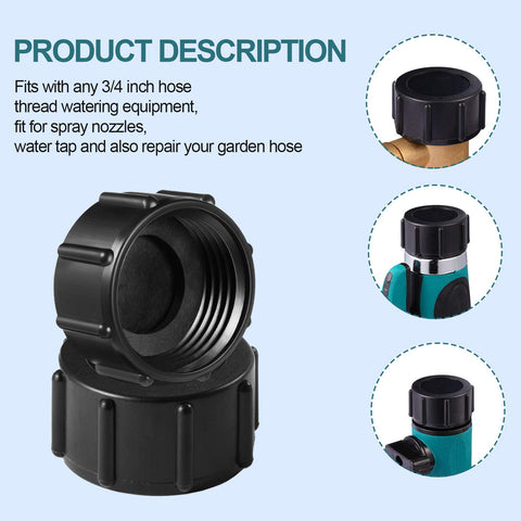 Mudder 3-4 inch GHT hose cap ready for simple hand-tightened shutoff
