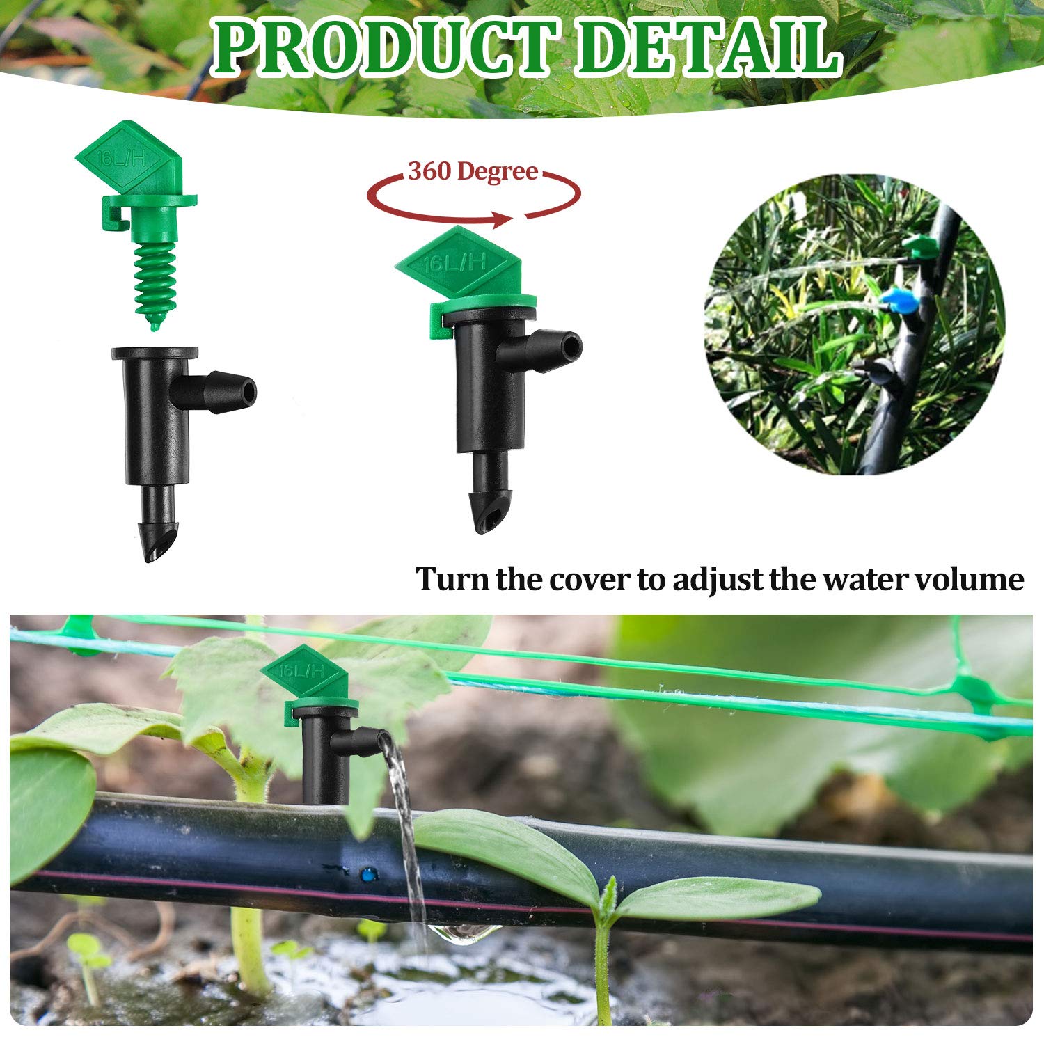 Mudder 4 GPH emitter flag delivers higher flow for dense planting