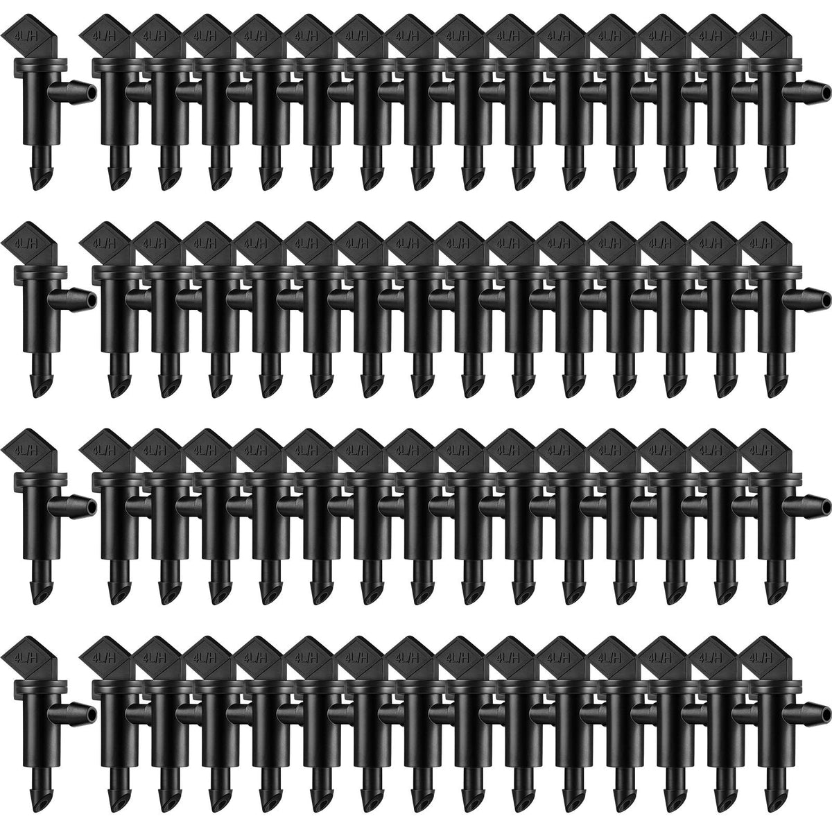 Mudder 60-piece 4GPH drip emitter with flag detail for efficient irrigation