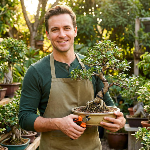 Mudder bonsai wire packaging shows five-roll set and cutter for easy setup.