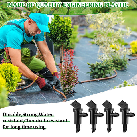 Mudder branch-line compatibility supports watering farther plants via 1/4 inch lines