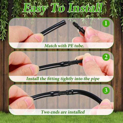 Mudder irrigation tubing connector enabling efficient water distribution