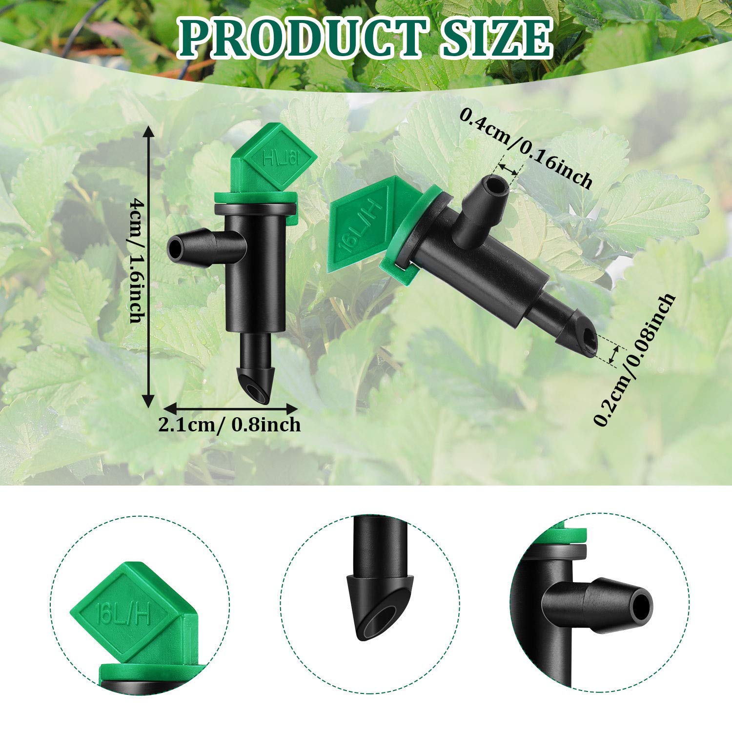 Mudder garden-flag-dripper-4gph delivering steady moisture to trees and shrubs