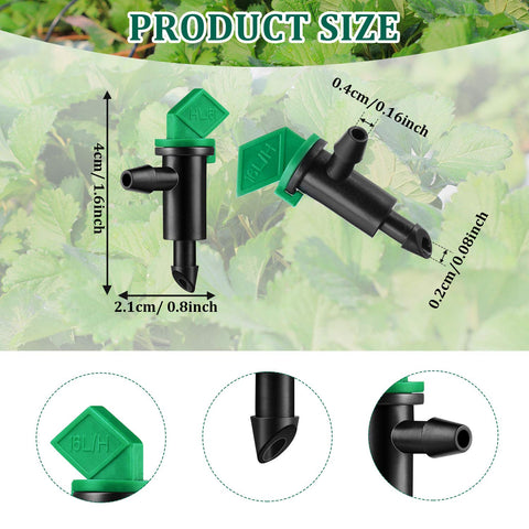 Mudder garden-flag-dripper-4gph delivering steady moisture to trees and shrubs