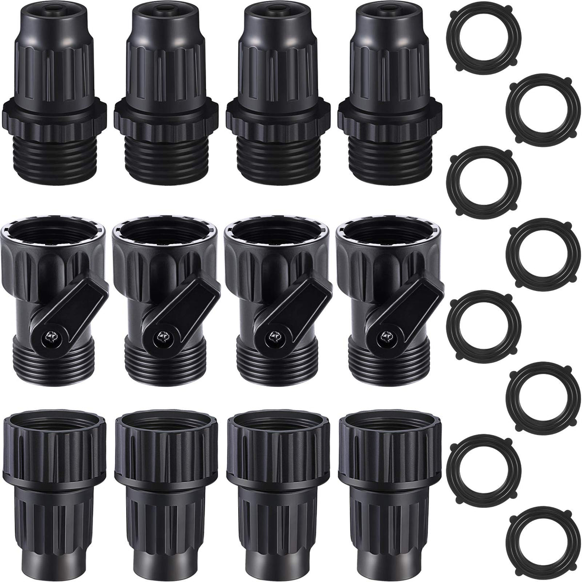 Mudder garden hose repair kit connectors provide leaks-free setup for garden watering tasks.