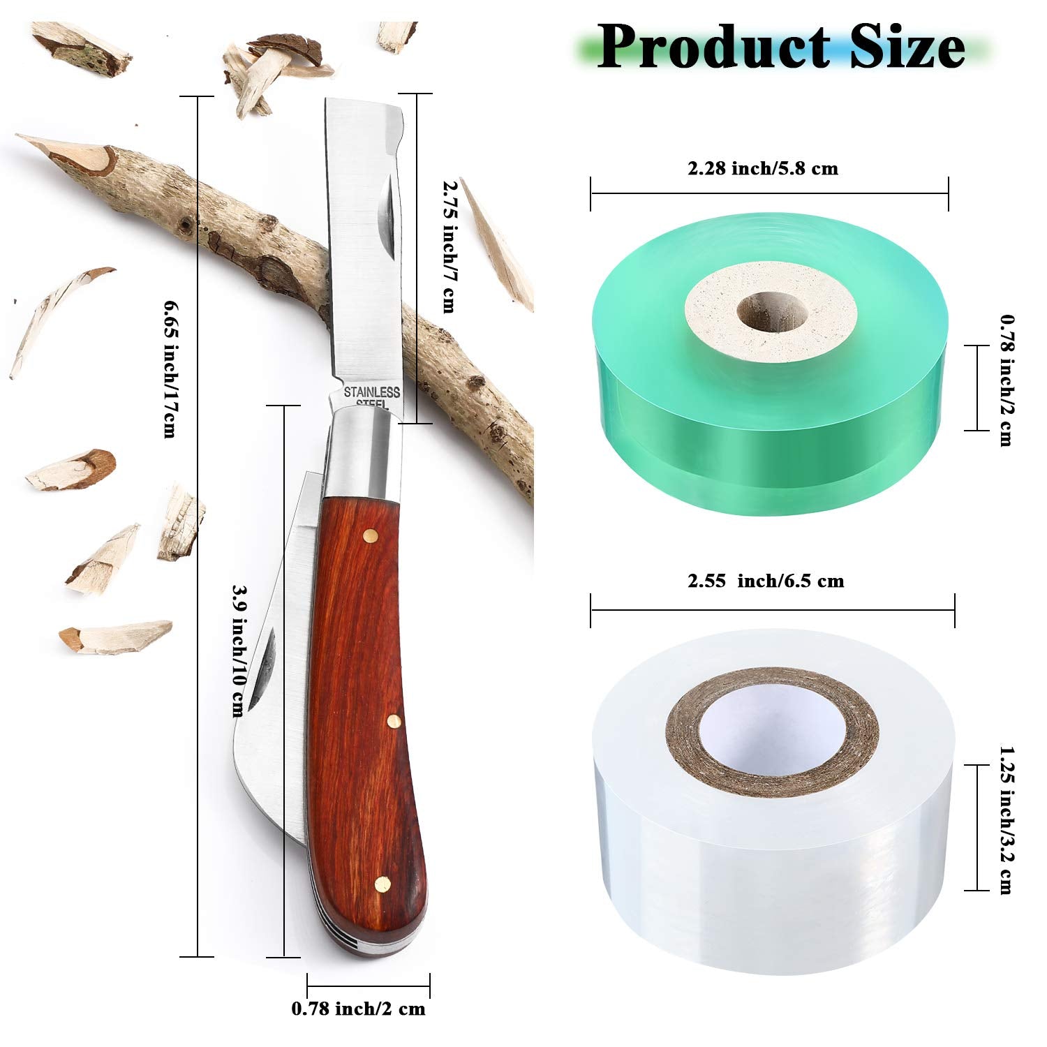 Mudder grafting tape soft stretchable for flexible grafting.
