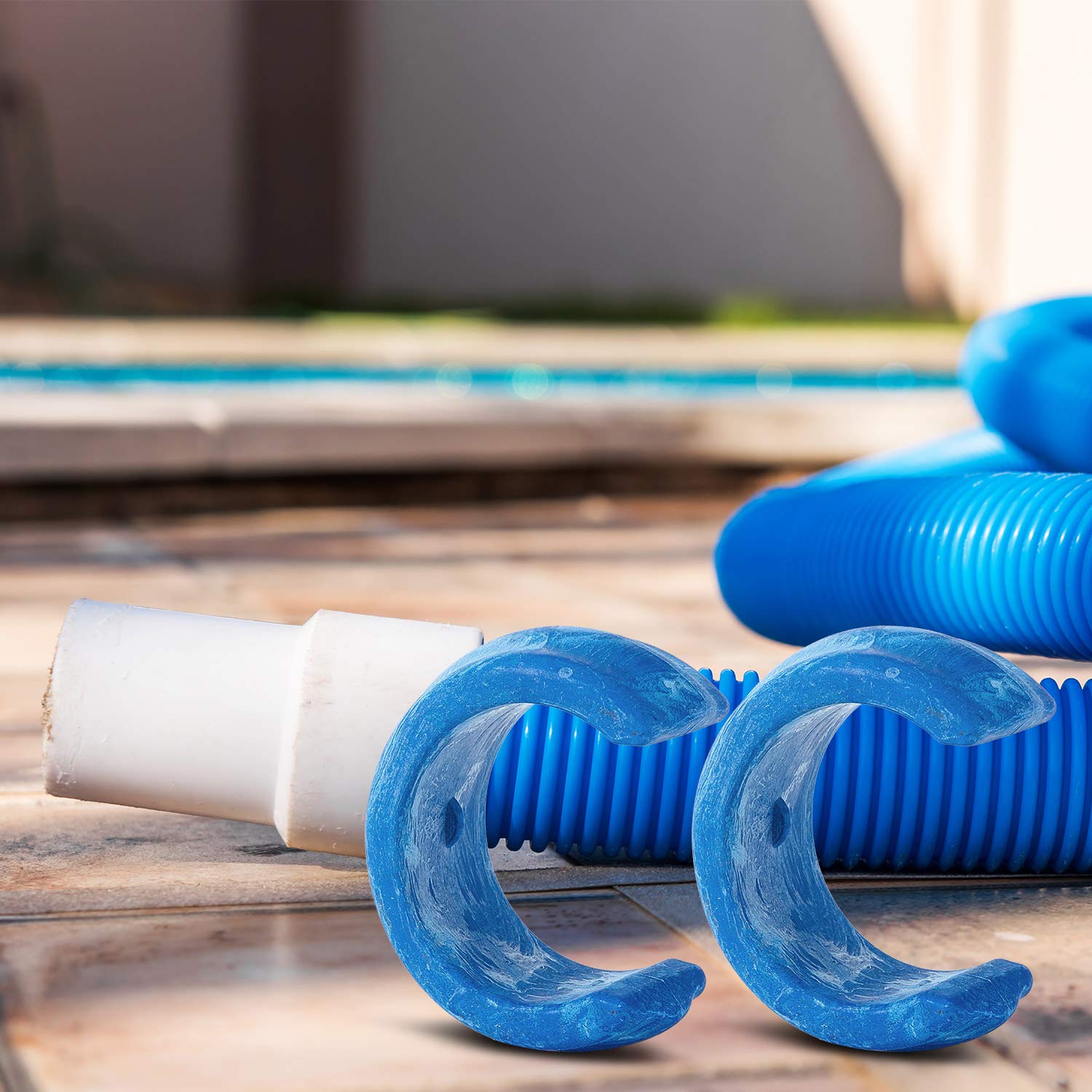 Mudder hose weight helps the cleaner sink toward the pool floor