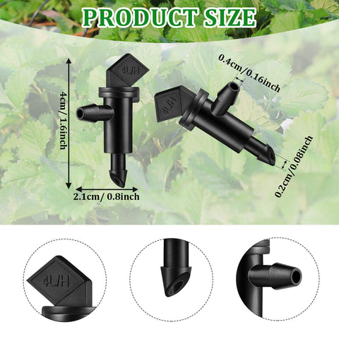 Mudder irrigation emitter close-up shows durable UV-resistant plastic and reliable flow