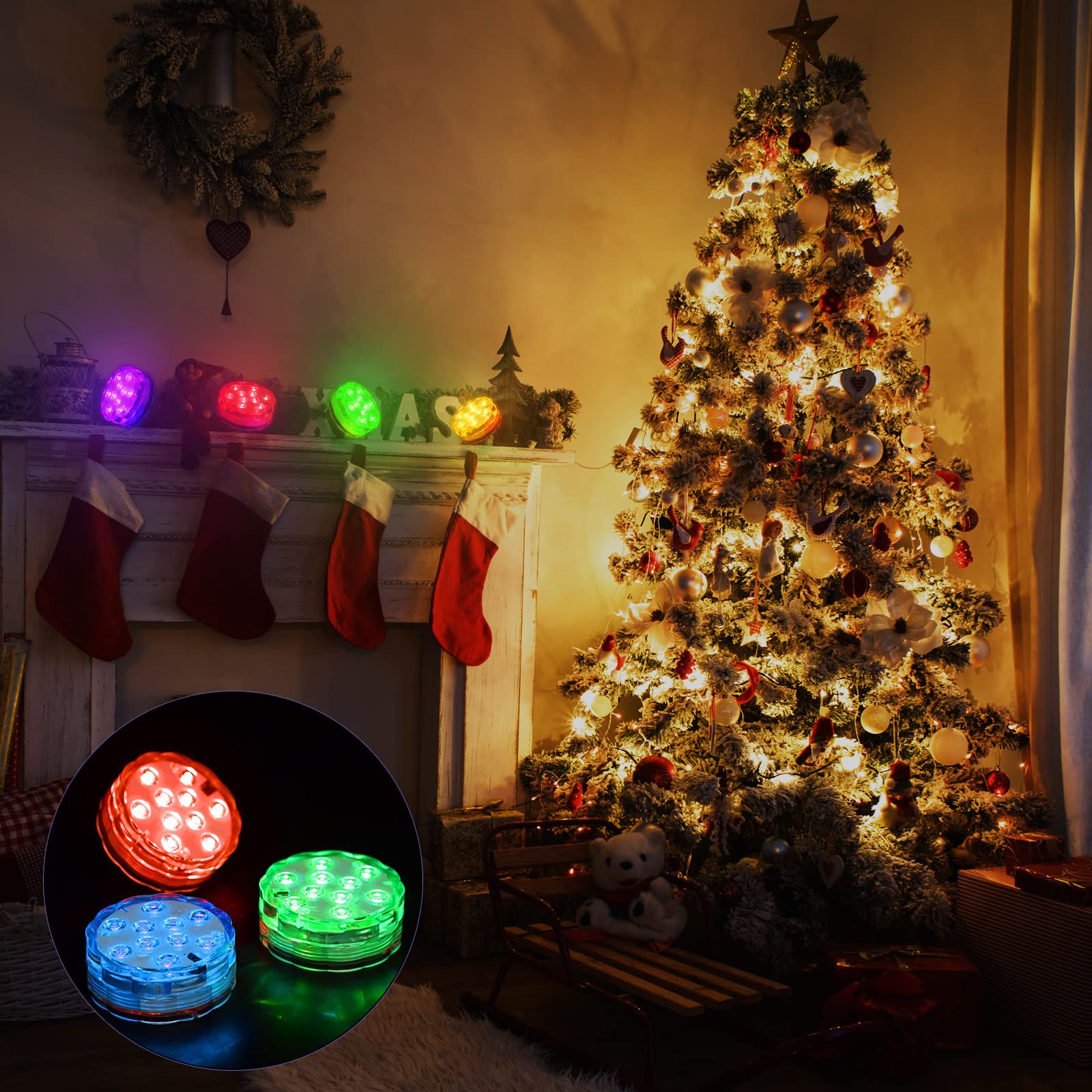 Mudder light for vase and aquarium decoration