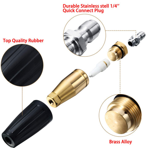 Mudder 15-degree tip for efficient broader cleaning results.