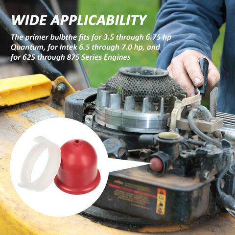 Four-pack packaging provides ready backup primers for future mower maintenance.