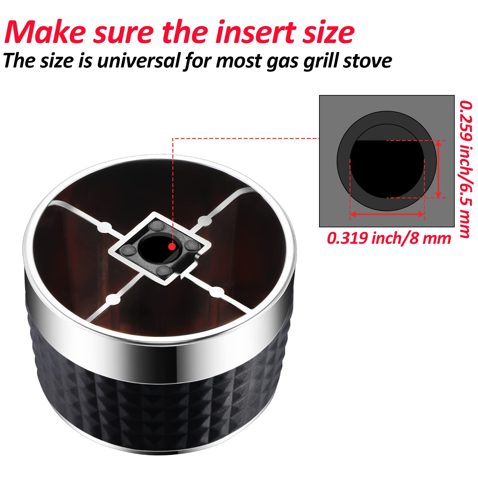 Mudder stainless steel round knob highlighting durable construction.