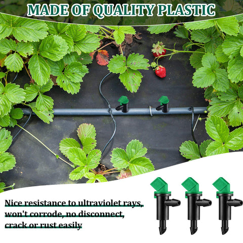 Mudder water-saving-drip-emitter supports efficient garden irrigation