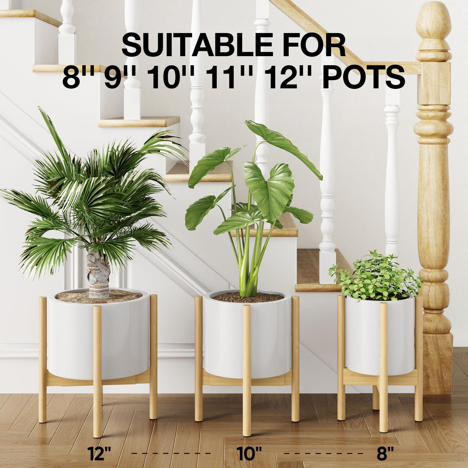 MUDEELA 14.5-inch single-tier design ready to showcase indoor greenery.