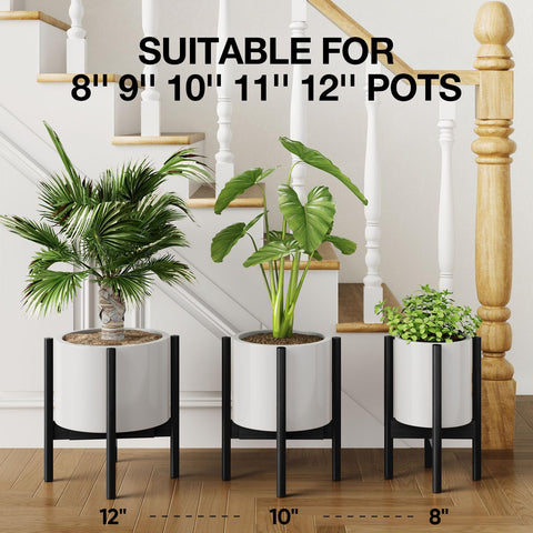 MUDEELA indoor plant stand, detail of assembly, includes simple hardware.