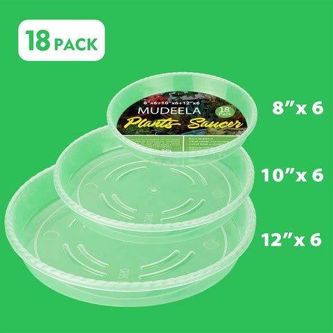MUDEELA 10-inch thick plant saucer is sturdy for mid-size pots indoors.