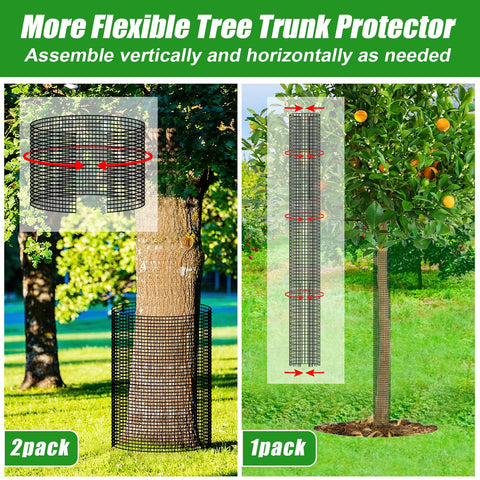 MUDEREK breathable tree wrap with stakes ensures proper air flow.