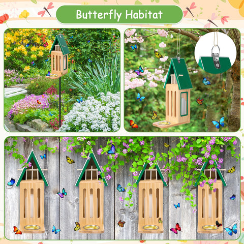 MUDEREK butterfly viewing window in action during calm day