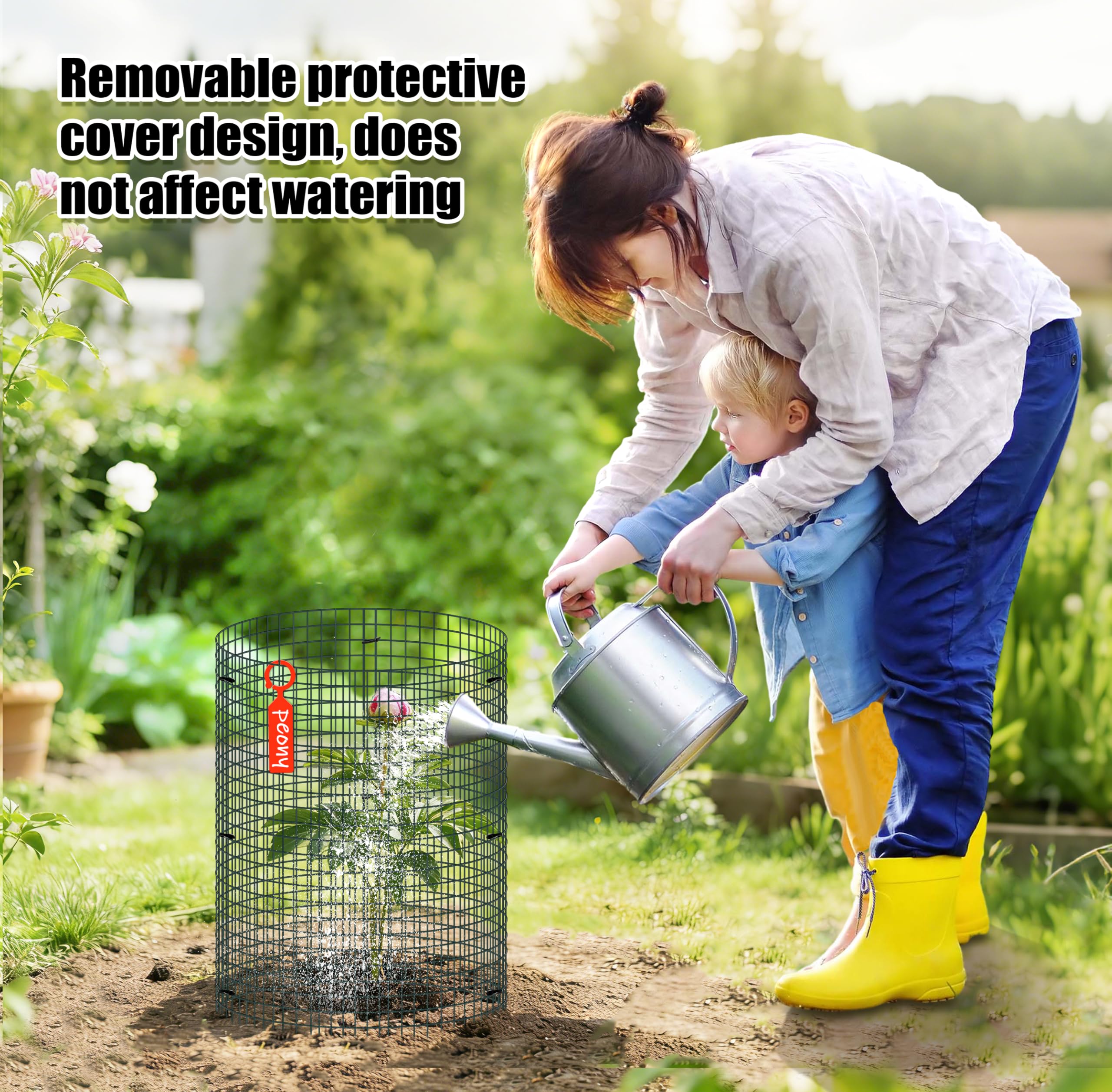 Muderek cylindrical plant protector helps seedlings grow in protected space